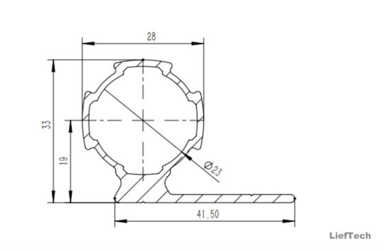 1.2mm سمك الألومنيوم سبائك الأنابيب الحجم القياسي الدولي