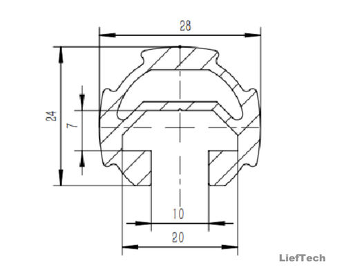 6063 T3-T8 أنبوب سبيكة الألومنيوم أنابيب الألومنيوم المضغوطة 28 مليمتر