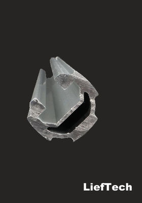 سمك 1.7mm أنبوب الألومنيوم المضغوط مع القناة ISO9001